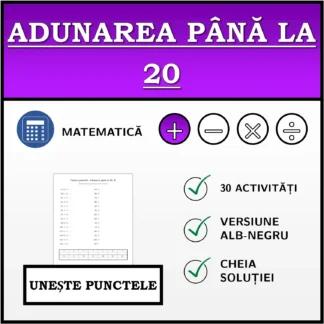 Exercițiu de asociere: Adunarea până la 20
