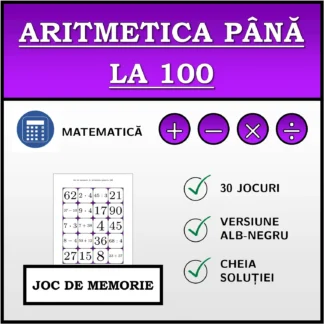 Joc de memorie: Aritmetica până la 100