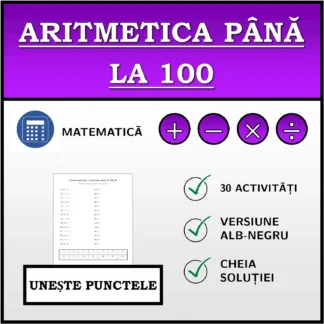 Exercițiu de asociere: Aritmetica până la 100