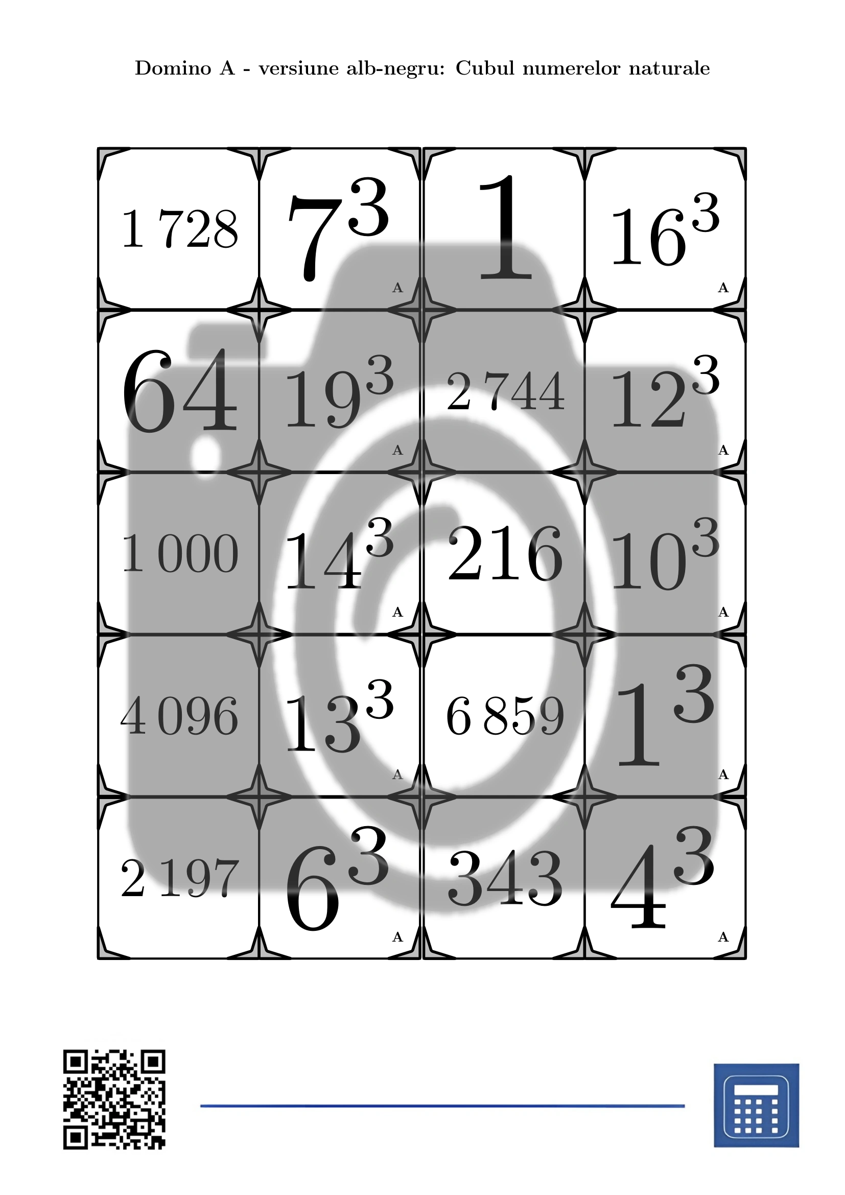 Domino: Cubul numerelor naturale - imagine 3