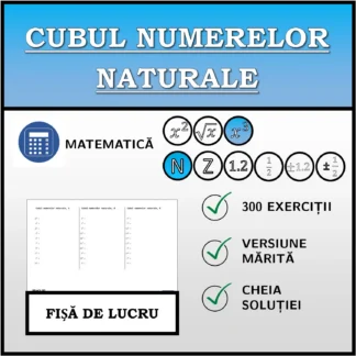 Fișă de lucru: Cubul numerelor naturale
