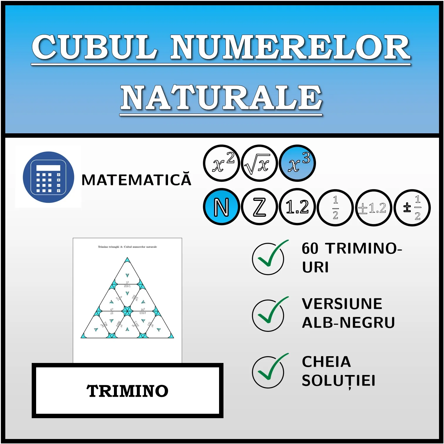 Trimino: Cubul numerelor naturale