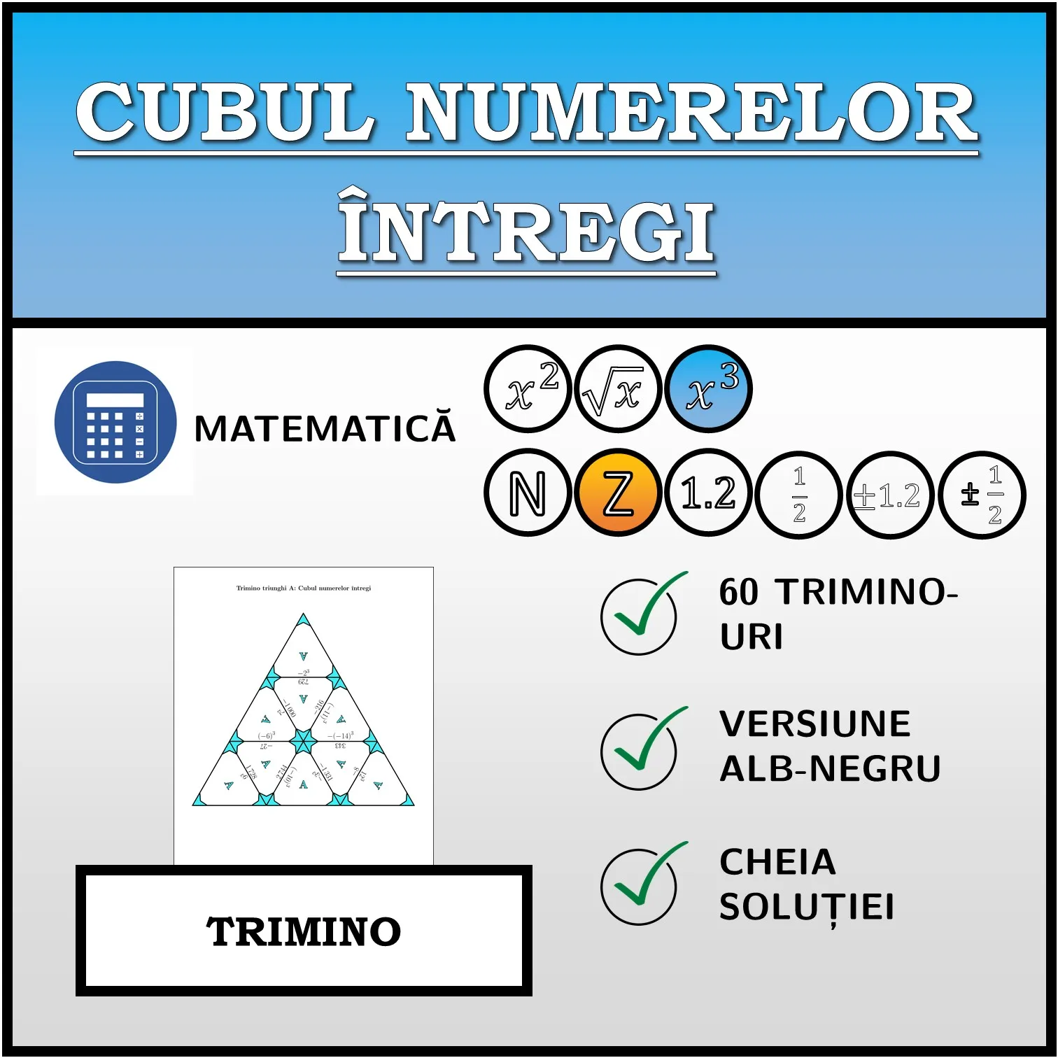 Trimino: Cubul numerelor întregi