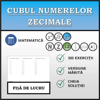 Fișă de lucru: Cubul numerelor zecimale