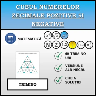 Trimino: Cubul numerelor zecimale pozitive și negative