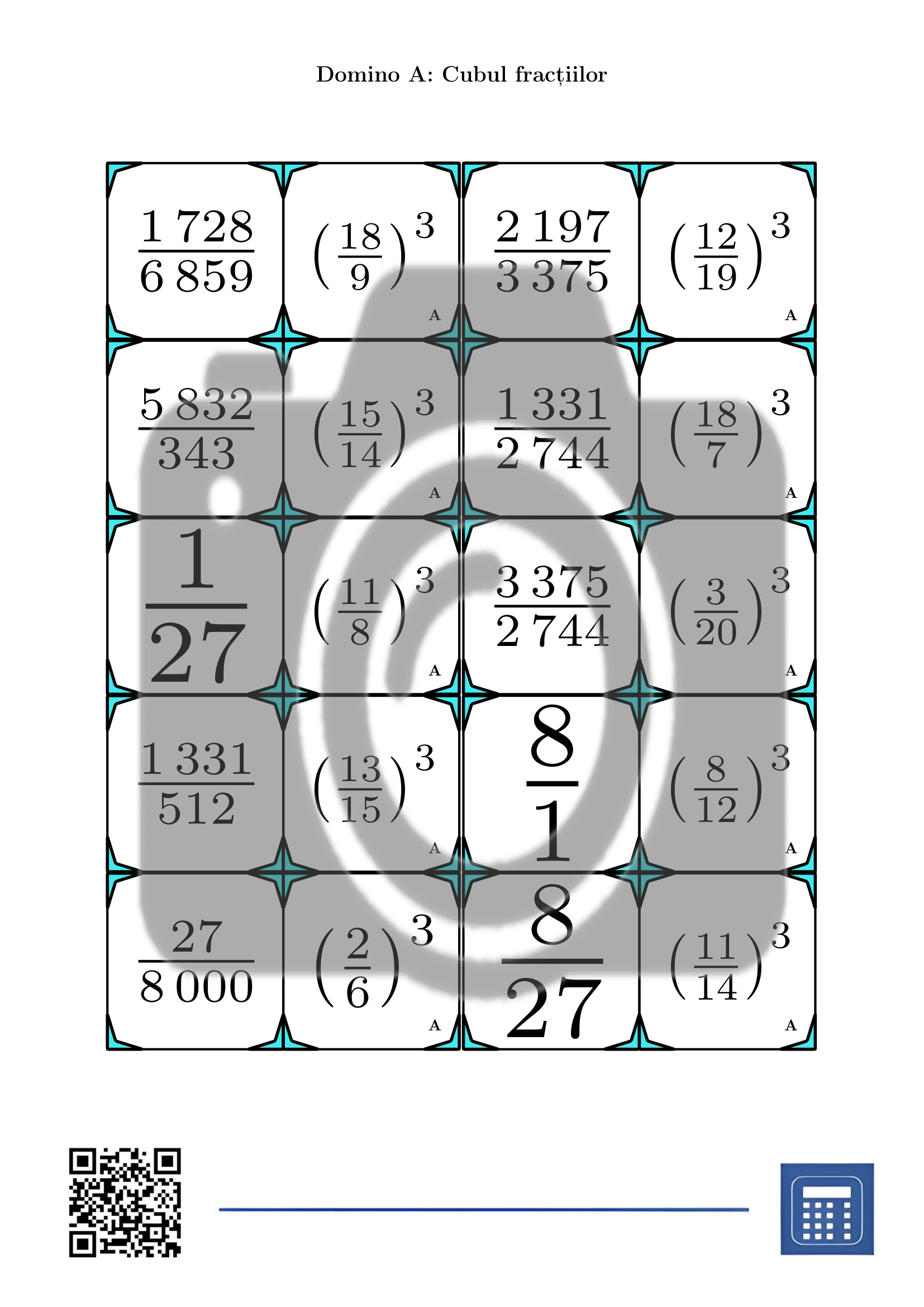 Domino: Cubul fracțiilor - imagine 2