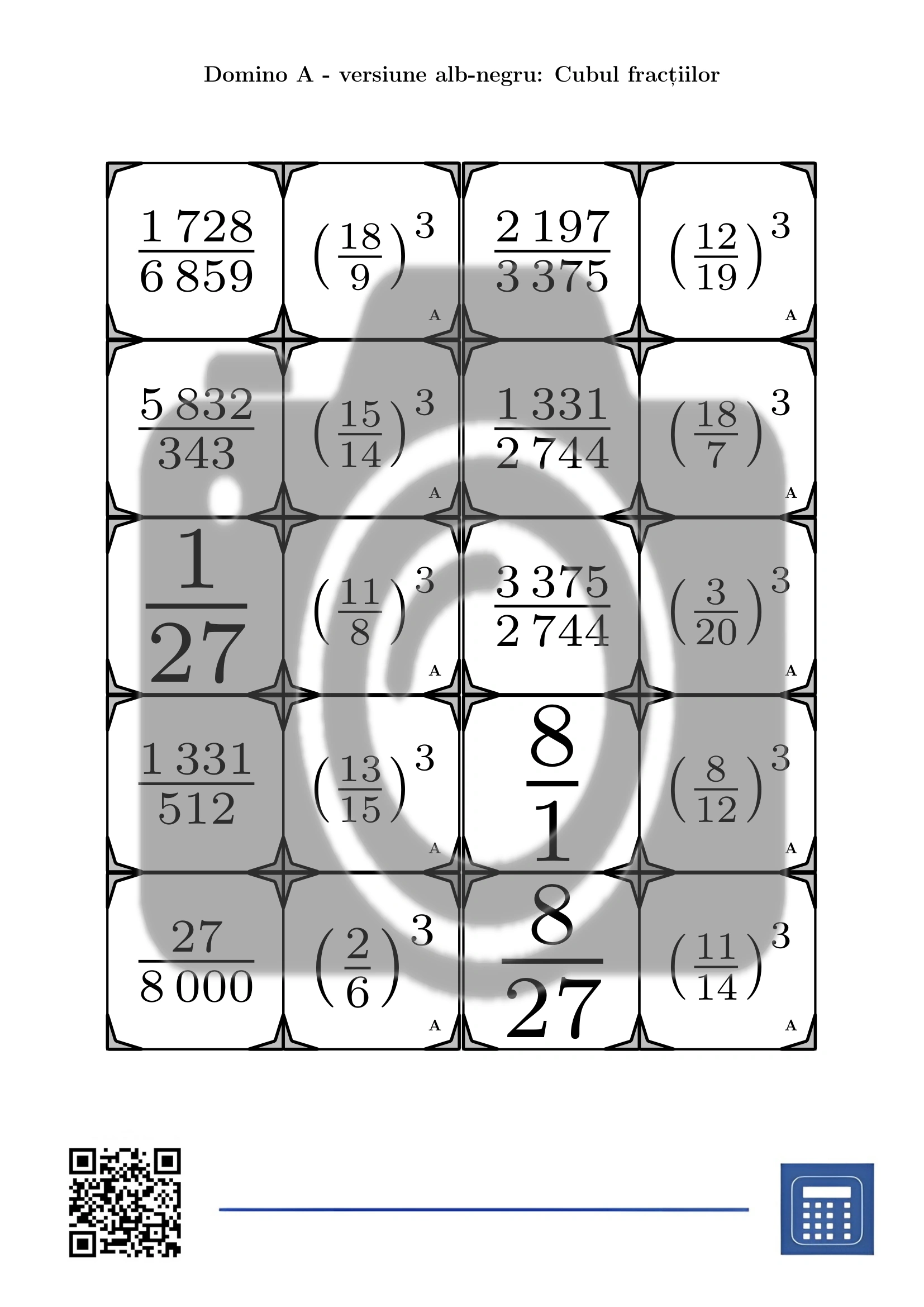 Domino: Cubul fracțiilor - imagine 3
