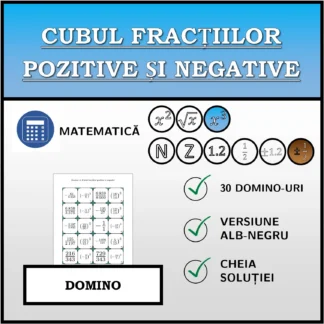 Domino: Cubul fracțiilor pozitive și negative