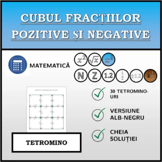 Tetromino: Cubul fracțiilor pozitive și negative