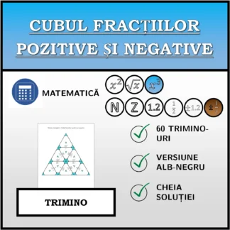 Trimino: Cubul fracțiilor pozitive și negative
