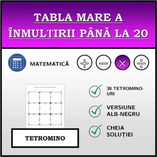 Tetromino: Tabla mare a înmulțirii până la 20
