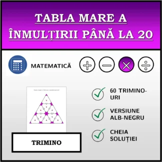 Trimino: Tabla mare a înmulțirii până la 20