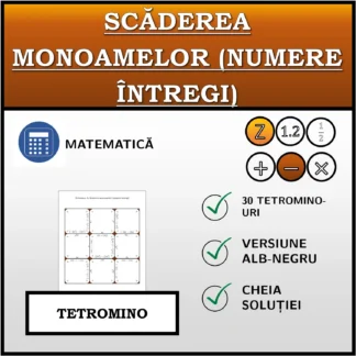 Tetromino: Scăderea monoamelor (numere întregi)