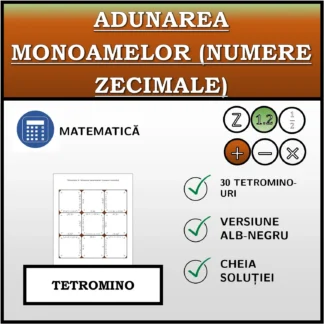 Tetromino: Adunarea monoamelor (numere zecimale)
