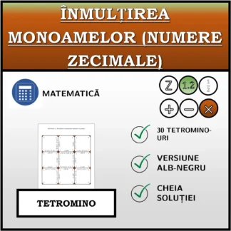 Tetromino: Înmulțirea monoamelor (numere zecimale)