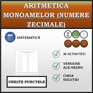 Exercițiu de asociere: Aritmetica monoamelor (numere zecimale)