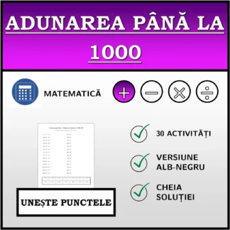 Exercițiu de asociere: Adunarea până la 1000