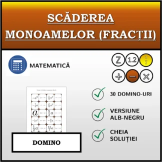 Domino: Scăderea monoamelor (fracții)