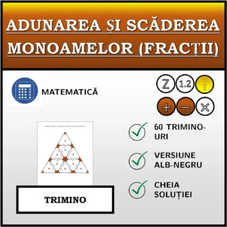 Trimino: Adunarea și scăderea monoamelor (fracții)