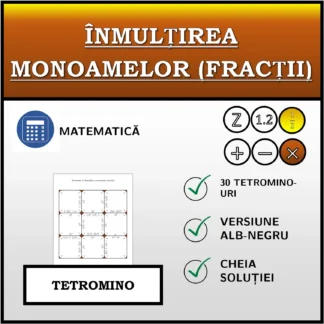 Tetromino: Înmulțirea monoamelor (fracții)