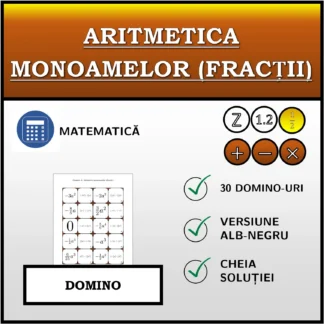 Domino: Aritmetica monoamelor (fracții)