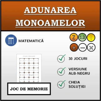 Joc de memorie: Adunarea monoamelor