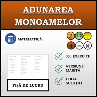 Fișă de lucru: Adunarea monoamelor