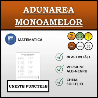 Exercițiu de asociere: Adunarea monoamelor