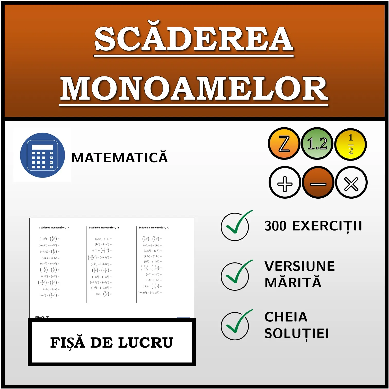 Fișă de lucru: Scăderea monoamelor