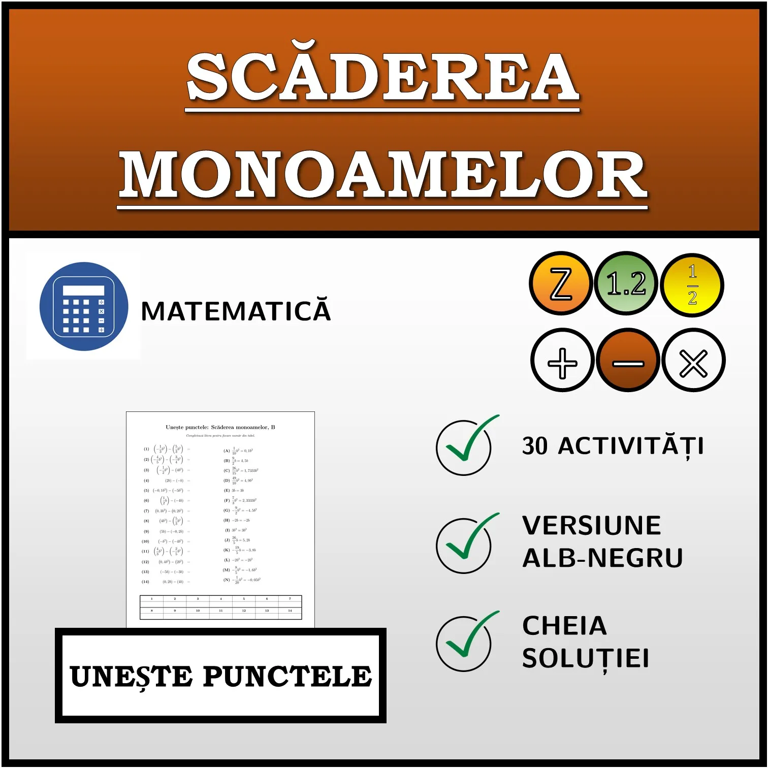 Exercițiu de asociere: Scăderea monoamelor