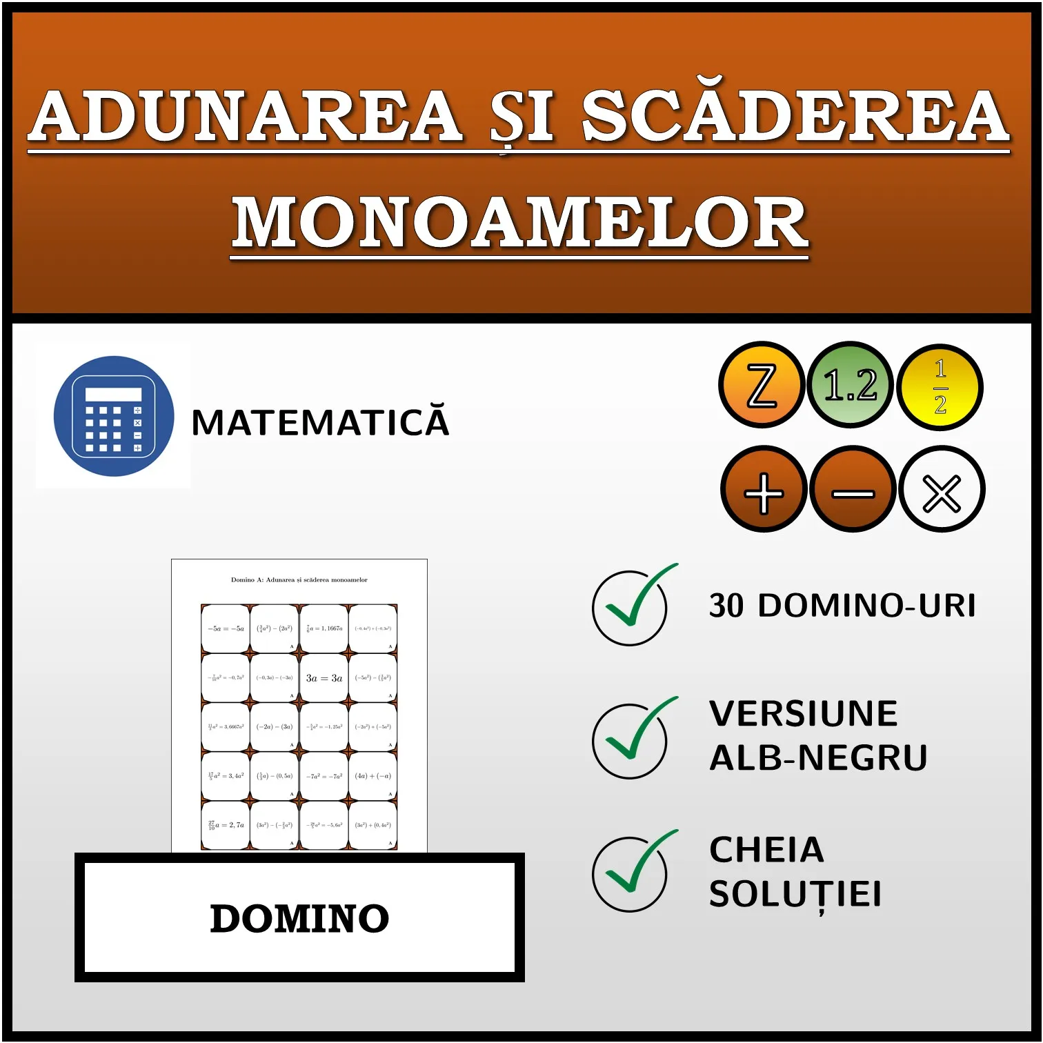 Domino: Adunarea și scăderea monoamelor