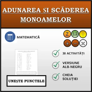Exercițiu de asociere: Adunarea și scăderea monoamelor
