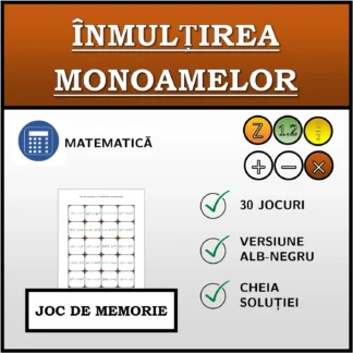 Joc de memorie: Înmulțirea monoamelor