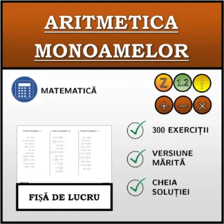 Fișă de lucru: Aritmetica monoamelor