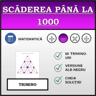 Trimino: Scăderea până la 1000
