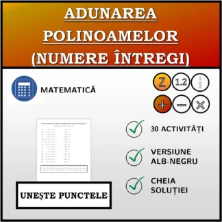 Exercițiu de asociere: Adunarea polinoamelor (numere întregi)