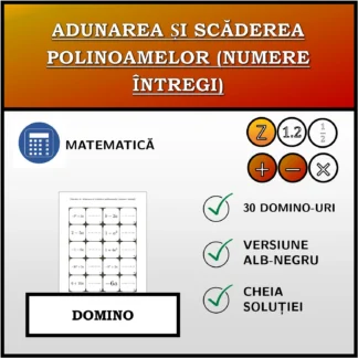 Domino: Adunarea și scăderea polinoamelor (numere întregi)