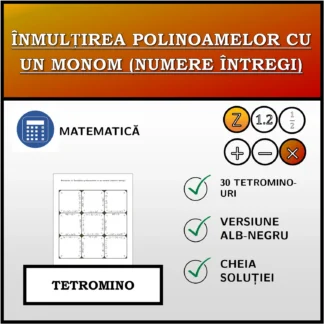 Tetromino: Înmulțirea polinoamelor cu un monom (numere întregi)