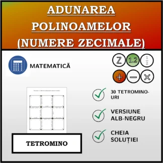 Tetromino: Adunarea polinoamelor (numere zecimale)
