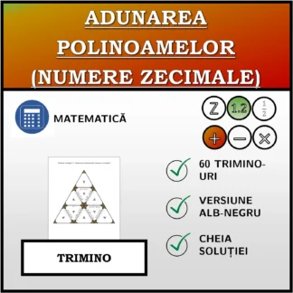 Trimino: Adunarea polinoamelor (numere zecimale)