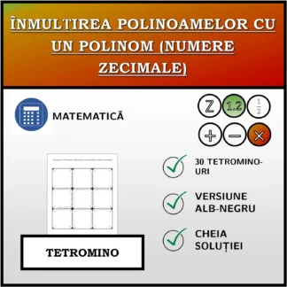 Tetromino: Înmulțirea polinoamelor cu un polinom (numere zecimale)