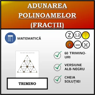 Trimino: Adunarea polinoamelor (fracții)