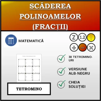 Tetromino: Scăderea polinoamelor (fracții)