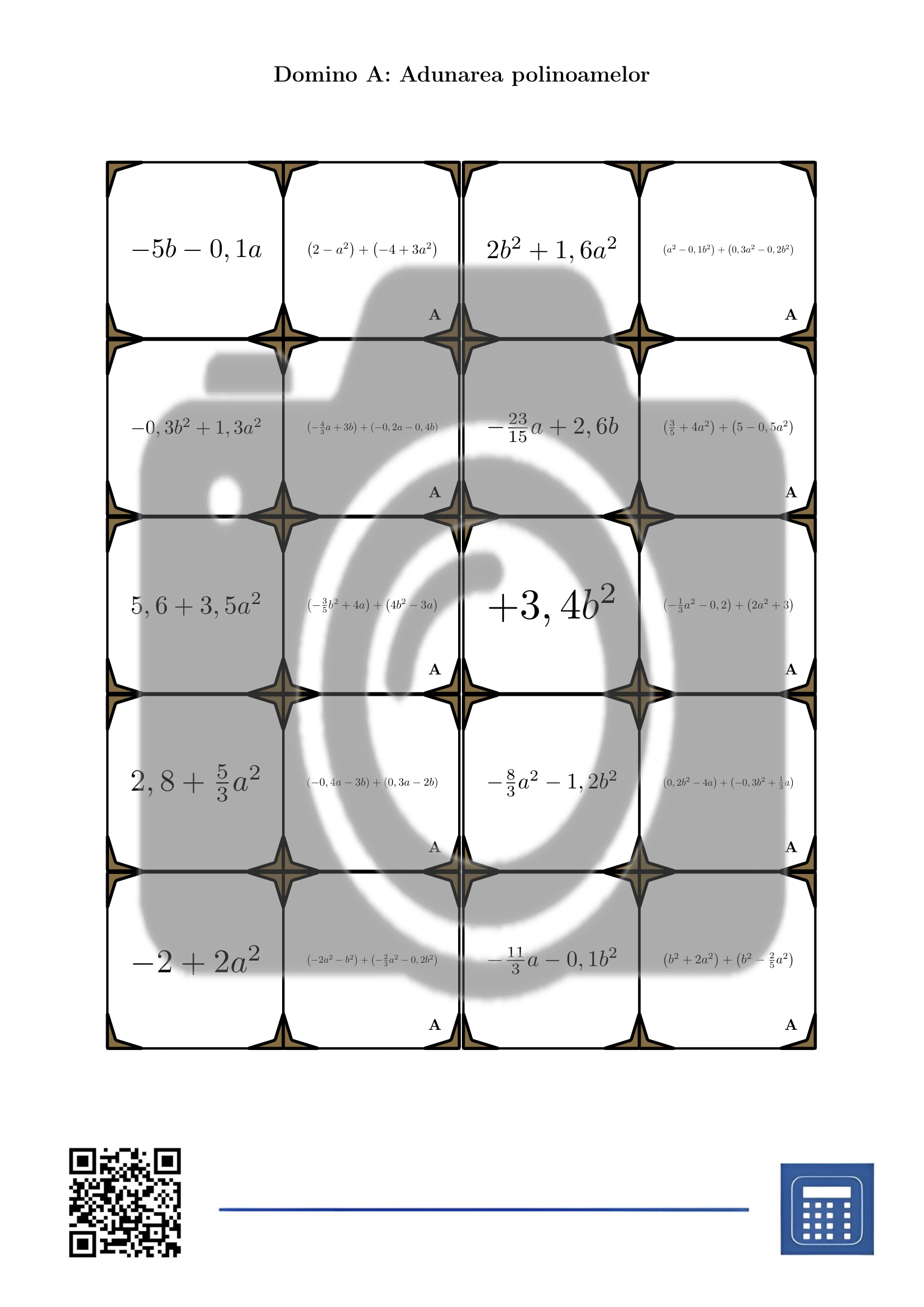 Domino: Adunarea polinoamelor - imagine 2