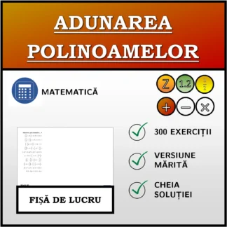 Fișă de lucru: Adunarea polinoamelor