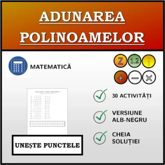 Exercițiu de asociere: Adunarea polinoamelor