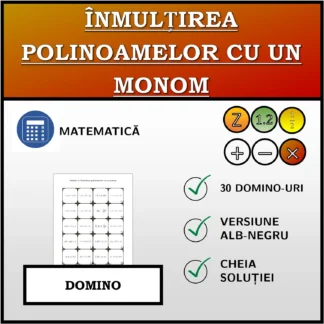 Domino: Înmulțirea polinoamelor cu un monom