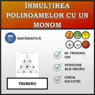 Trimino: Înmulțirea polinoamelor cu un monom