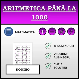 Domino: Aritmetica până la 1000