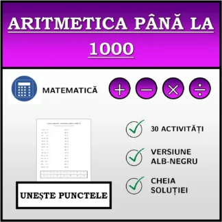 Exercițiu de asociere: Aritmetica până la 1000